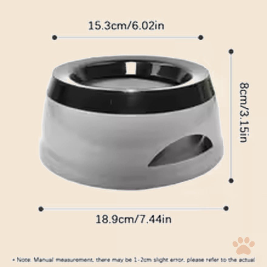 Denwell No-Spill Floating Water Bowl dimensions