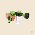 Denwell 8-in-1 Foam Pet Shower Gun, on cream background