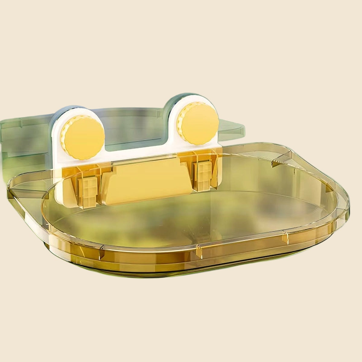Denwell acrylic corner window perch, on cream background