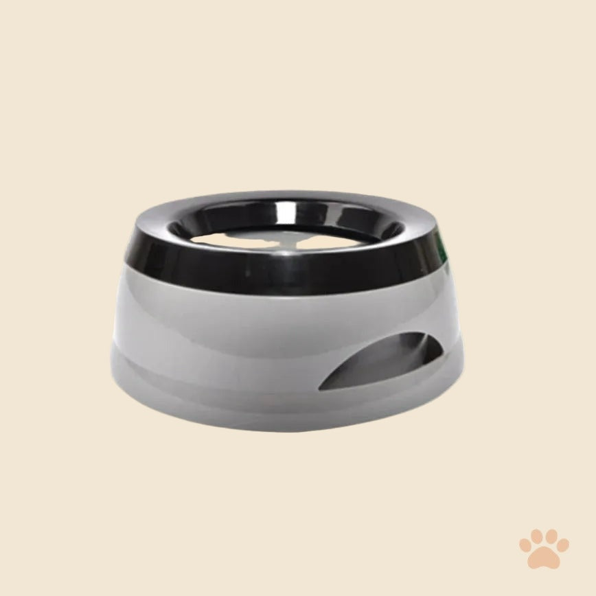 Denwell no-spill floating water bowl in Gray