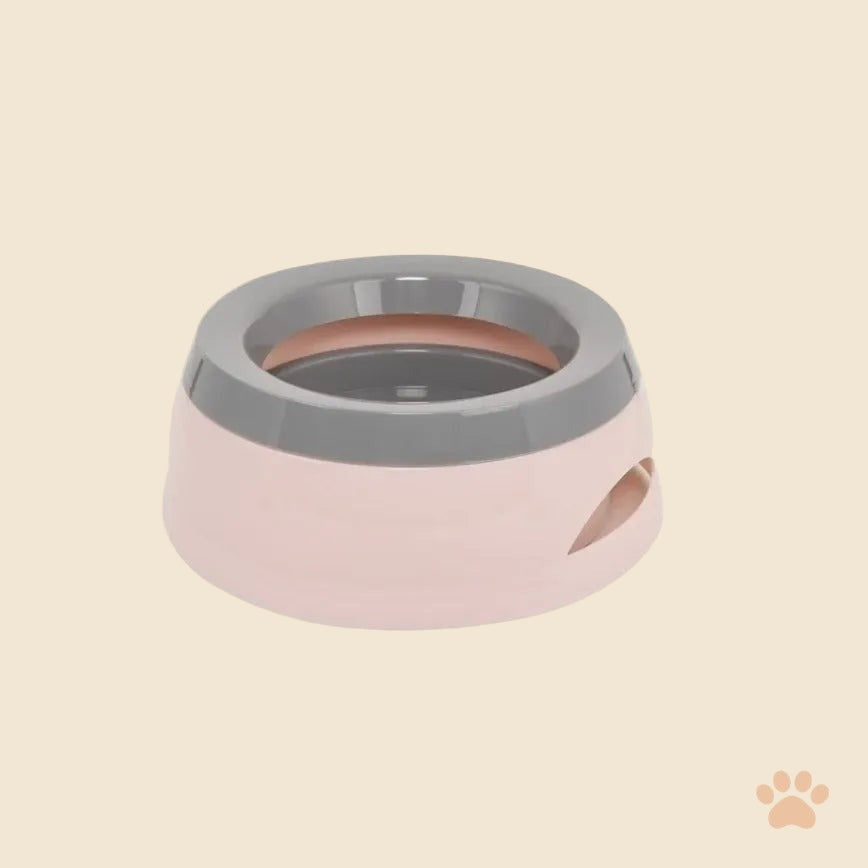 Denwell no-spill floating water bowl in Pink