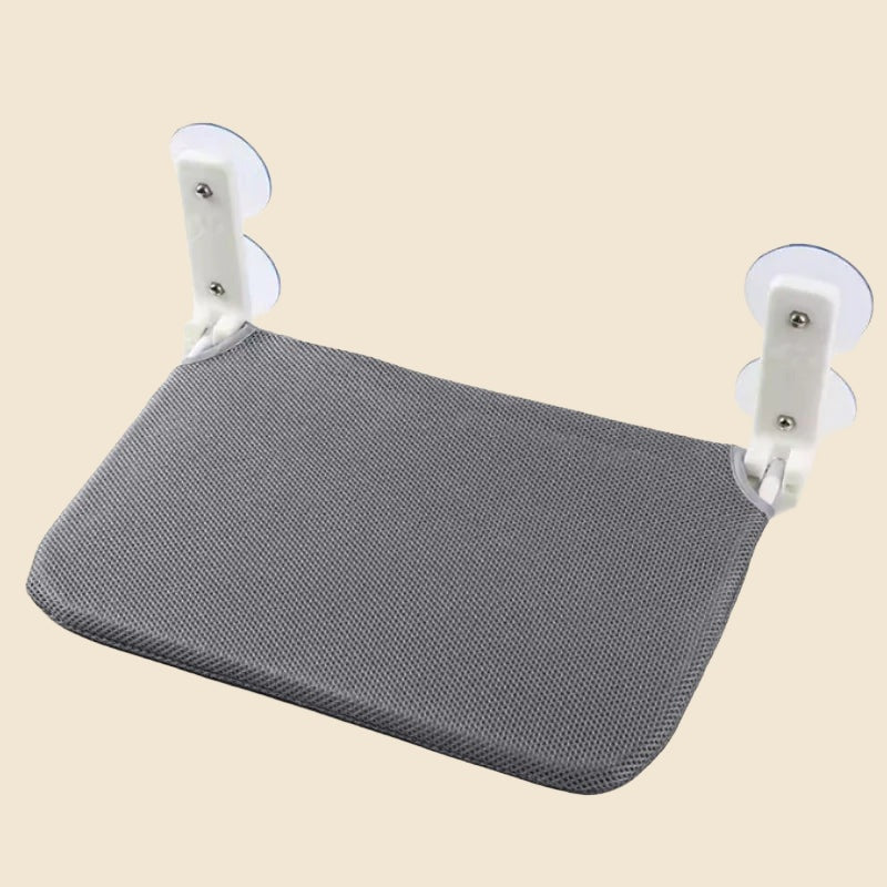 Denwell folding wall perch, gray, large, on cream background